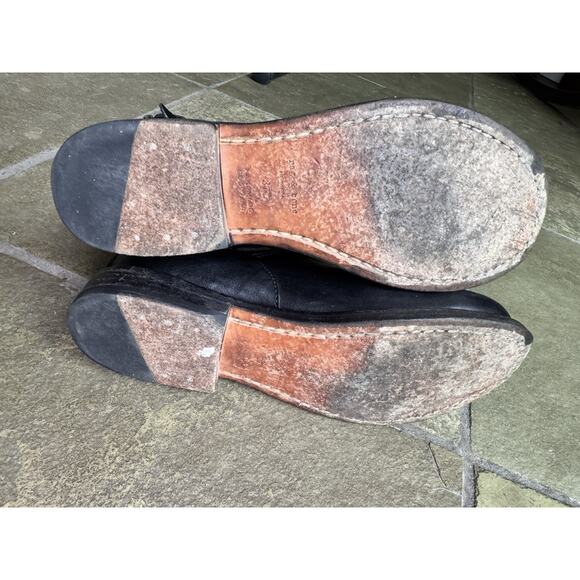 RAG & BONE Moto Boots Women’s Size 37 US 7 Black Leather Stud Strap Ankle Boots - Picture 5 of 11